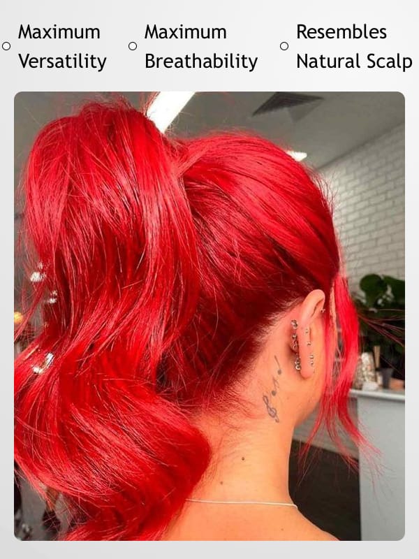 Keswigs HD Full Lace Wigs Virgin Human Hair 300 Density Straight Wigs Sex Red