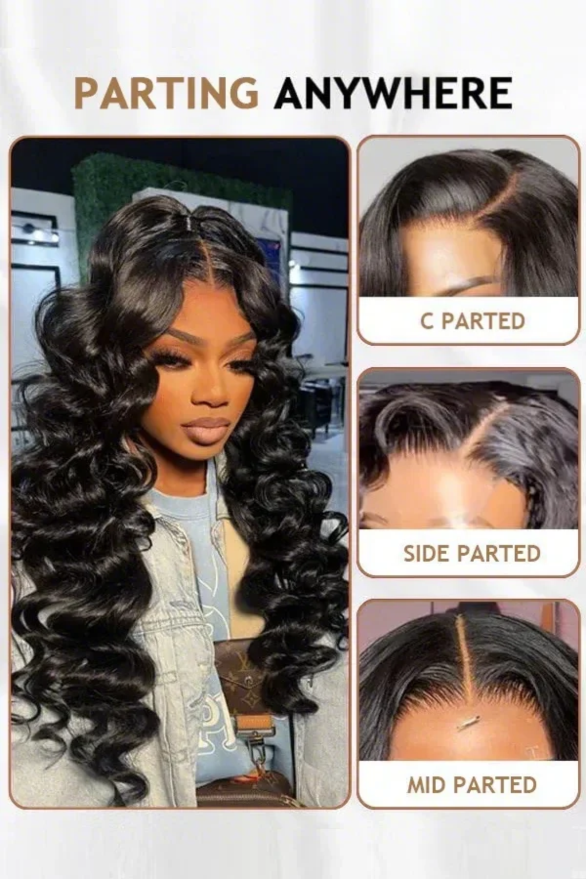 Keswigs 5x5 Glueless wig human hair HD lace closure wigs 180 density wand curls wigs