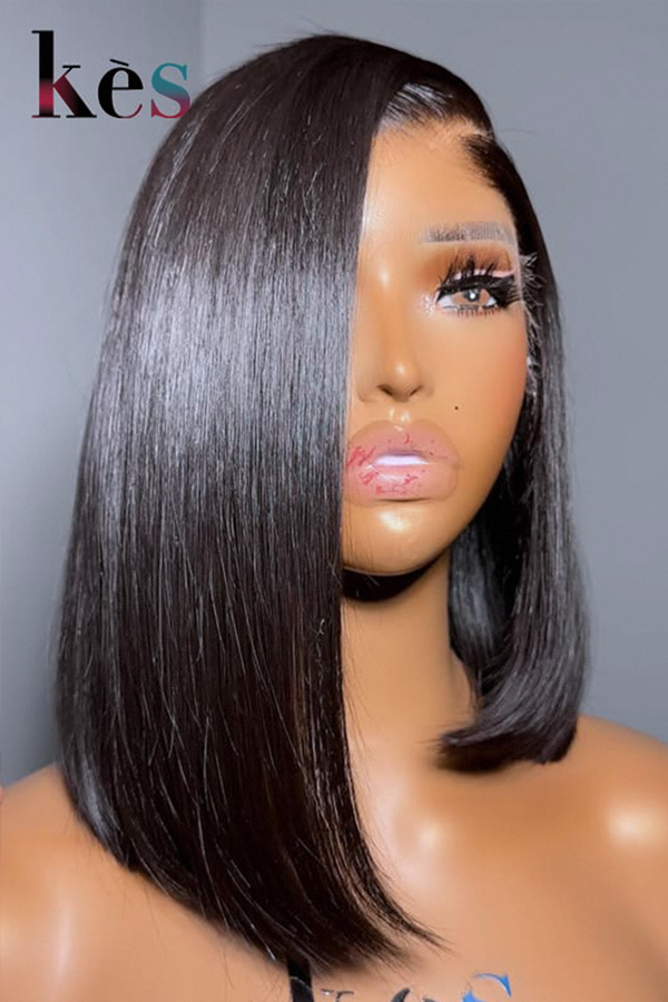 Keswigs 5×5 HD Lace Closure Wigs Virgin Human Hair 200 Density Lace Closure Straight Wigs