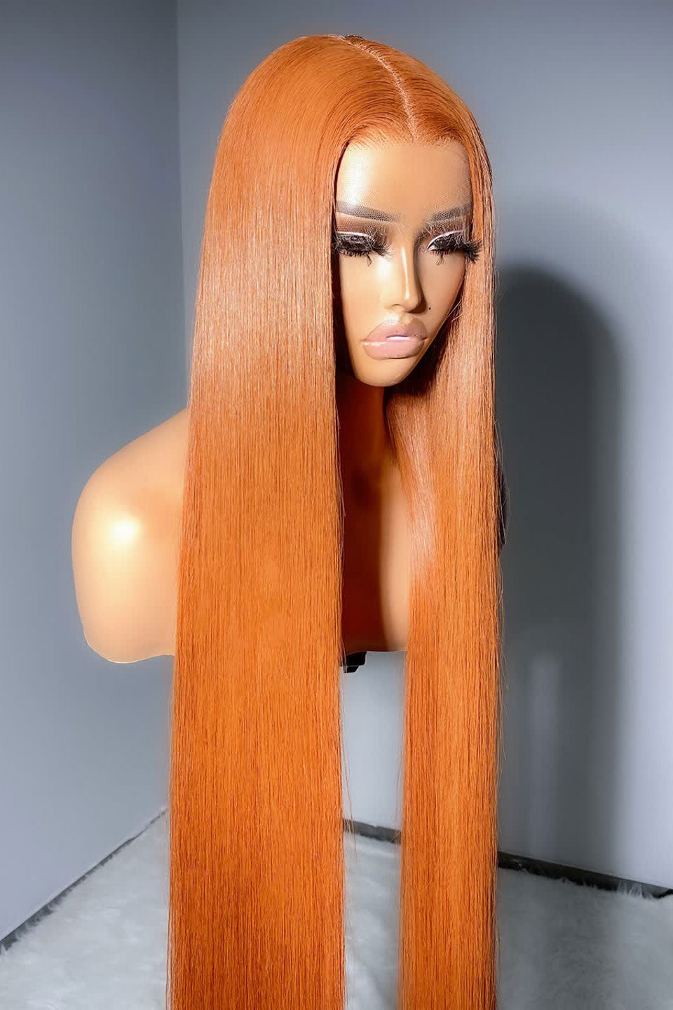 Keswigs virgin human hair HD Full Lace wigs 300 density straight wigs light brown color