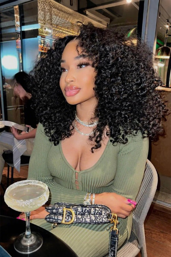 Keswigs 13x6 human hair HD Lace front wigs 180 density afro curly lace frontal wigs