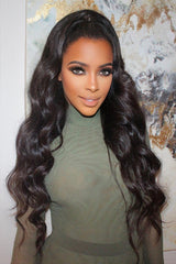 Keswigs 13x6 HD Lace front wigs virgin human hair 200 density lace frontal wand curls wigs