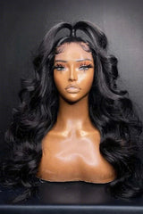 Keswigs virgin human hair HD Full Lace wigs 200 density body wave wigs