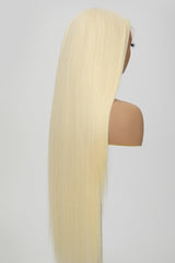 Keswigs Blonde 200 density straight virgin human hair 13x6 HD Lace front wigs