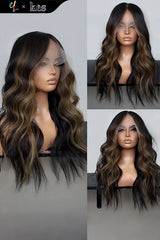 Kes x cynthialumzy 26 inch 13x6 HD Lace front wigs virgin human hair 200 density lace frontal body wave wigs brown highlight color