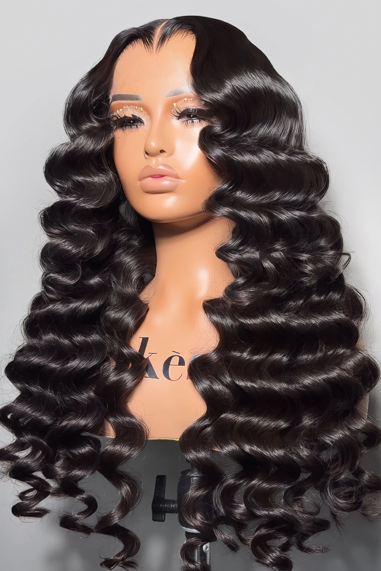 Keswigs 5x5 Glueless wig virgin human hair HD lace closure wigs 200 density wand curls wigs