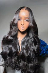 Keswigs 200 Density 13x6 Virgin Human Hair HD Lace Body Wave Frontal Wig - Full of Allure