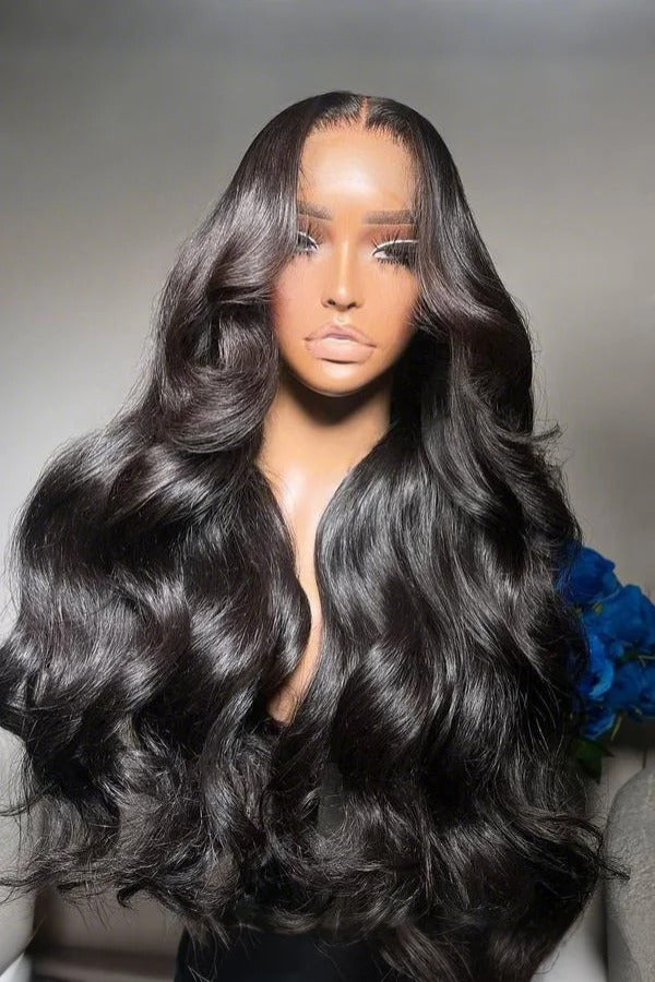 Keswigs 13x6 HD Lace front wigs virgin human hair 200 density lace frontal body wave wigs