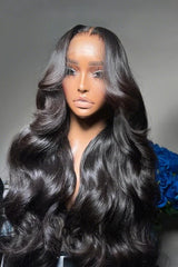 Keswigs 13x6 HD Lace front wigs virgin human hair 200 density lace frontal body wave wigs