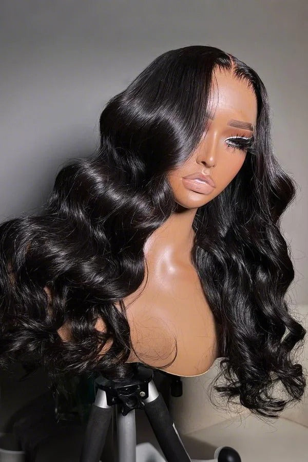 Keswigs 13x6 HD Lace front wigs virgin human hair 200 density lace frontal wand curls wigs