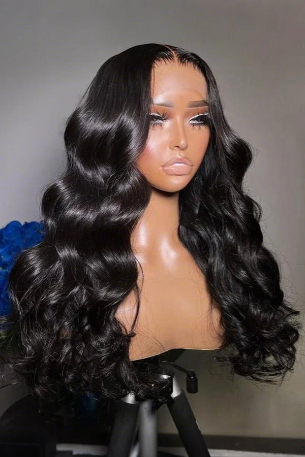 Keswigs 13x6 HD Lace front wigs virgin human hair 200 density lace frontal wand curls wigs