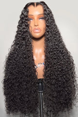 Keswigs 5x5 / 6x6 Glueless wig human hair HD lace closure wigs 200 density jerry curly wave wigs