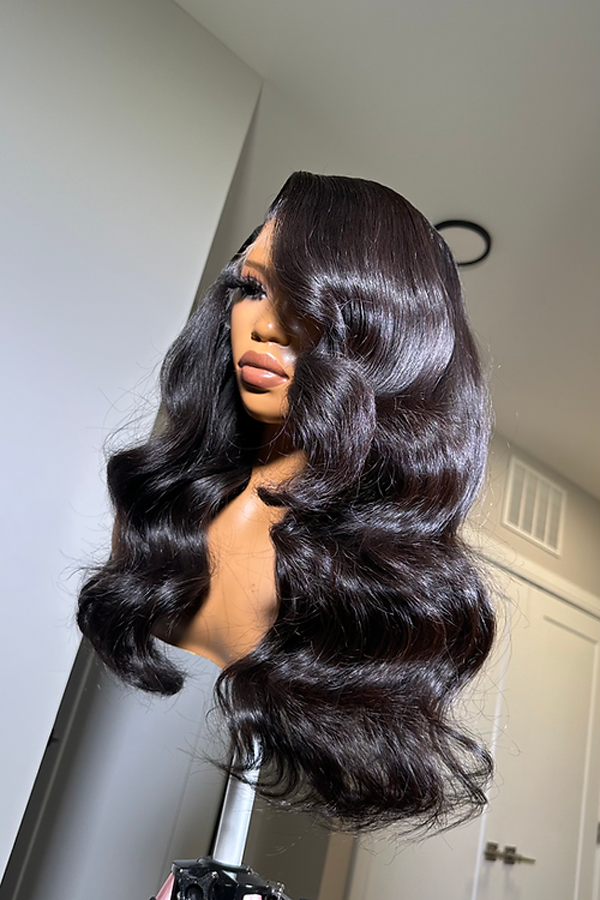 Keswigs 5x5 Glueless wig human hair HD lace closure wigs 180 density body wave wigs