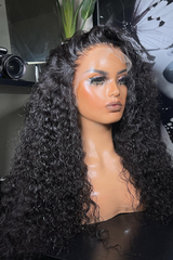 Keswigs 13x6 human hair HD Lace front wigs 180 density curly lace frontal wigs