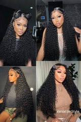 Keswigs 13x6 human hair HD Lace front wigs 180 density afro curly lace frontal wigs