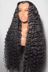 Keswigs 13x6 human hair HD Lace front wigs 200 density Burmese curly lace frontal wigs