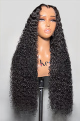 Keswigs 13x6 human hair HD Lace front wigs 200 density jerry curly lace frontal wigs