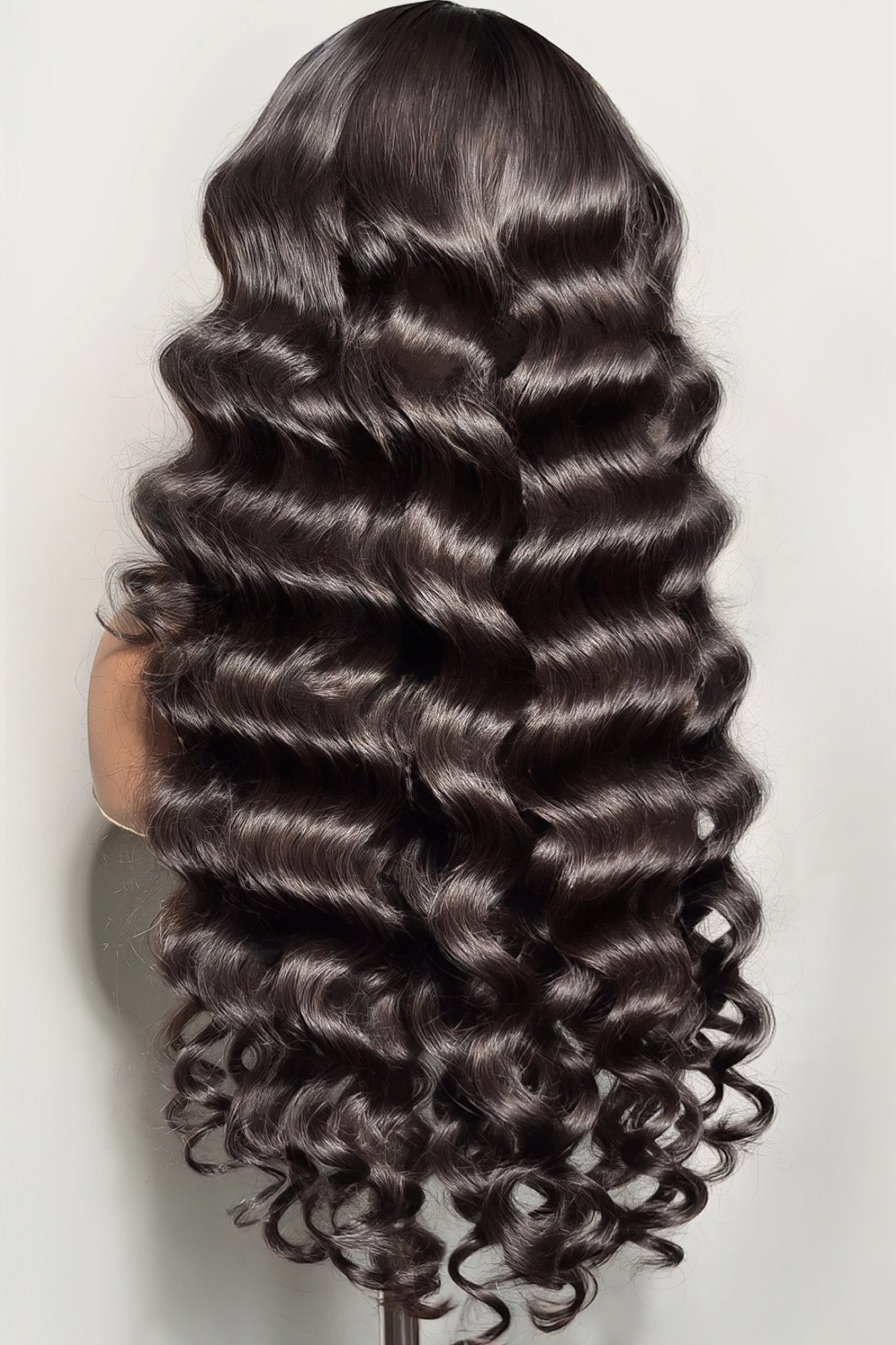 Keswigs 5x5 Glueless wig virgin human hair HD lace closure wigs 200 density wand curls wigs