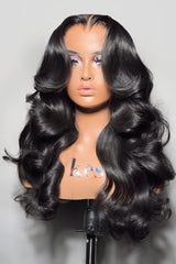 Keswigs 5x5 or 6x6 HD Lace Glueless 180 Density Virgin Human Hair Straight Wig with Natural Undetectable Lace Closure