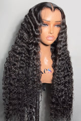 Keswigs 13x6 human hair HD Lace front wigs 200 density Burmese curly lace frontal wigs