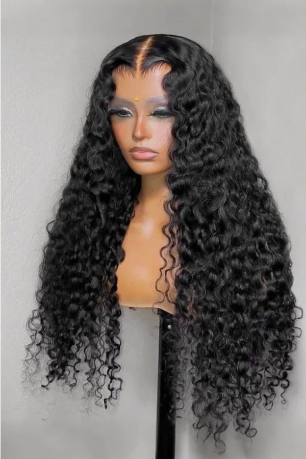 Keswigs 13x6 human hair HD Lace front wigs 180 density burmese curly wave lace frontal wigs