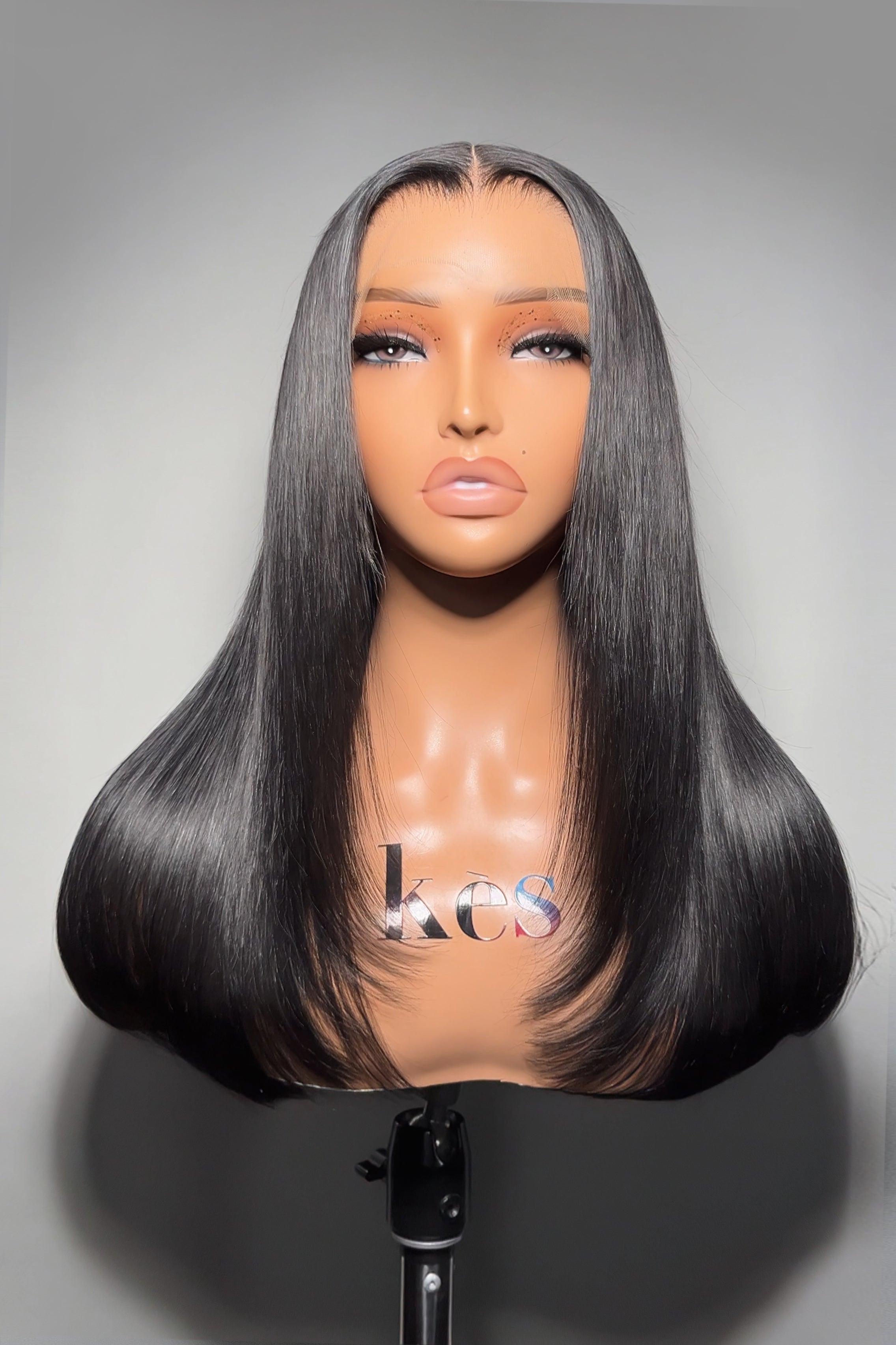 Keswigs 13x6 human hair HD Lace front wigs 180 density straight lace frontal wigs