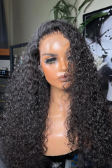 Keswigs 13x6 human hair HD Lace front wigs 180 density curly lace frontal wigs