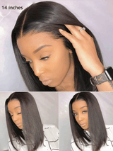 Keswigs 13x6 human hair HD Lace front wigs 180 density straight lace frontal wigs