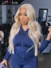 Kes x thedollsproject 24 inch 13x6 HD Lace front wigs virgin human hair 200 density lace frontal body wave wigs blonde color