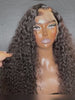 Keswigs 13x4 human hair HD Lace front wigs 180 density curly wave lace frontal wigs