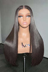 Keswigs 5x5 Glueless wig human hair HD lace closure wigs 180 density straight wigs